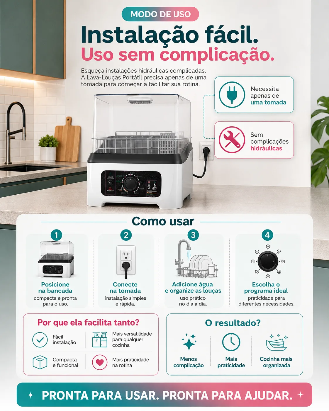 Eliminação de 99.9% de germes e bactérias