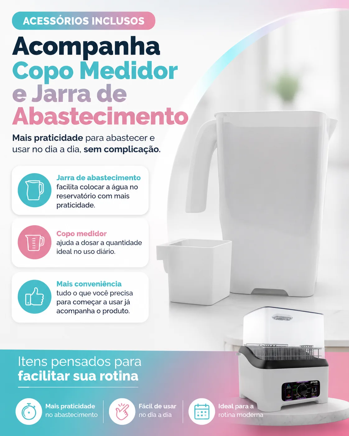 Comparativo de economia de tempo e energia